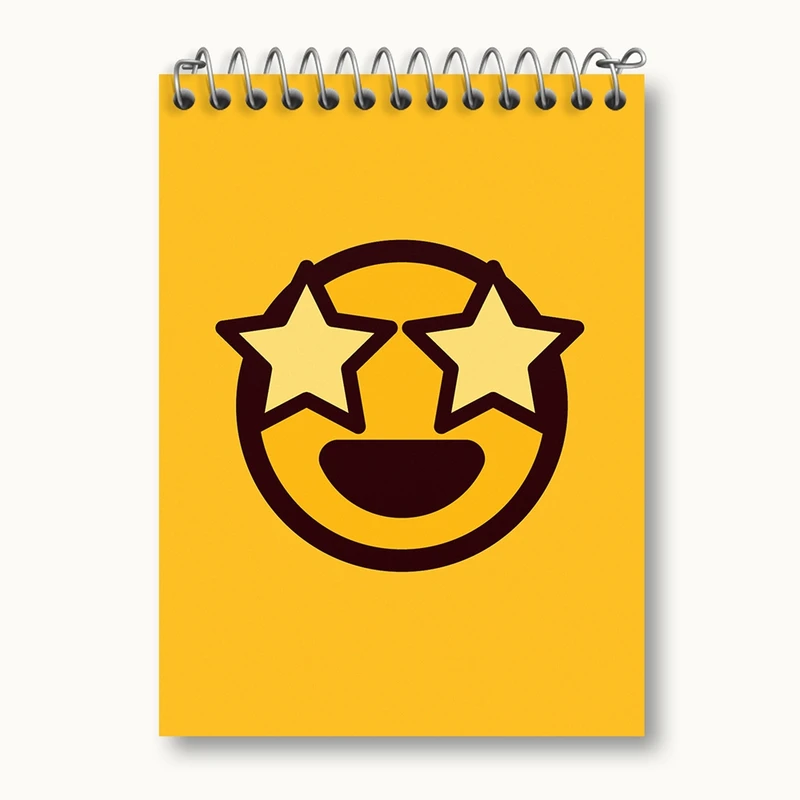دفتر یادداشت 50 برگ خندالو مدل ایموجی Emoji کد 3027