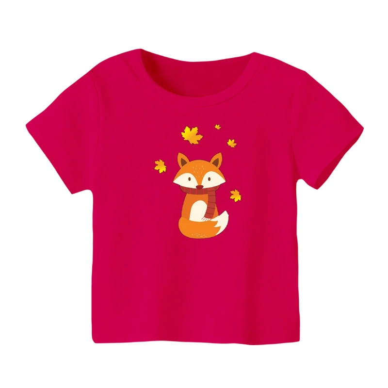 تی شرت آستین کوتاه بچگانه مدل روباه کد ۵