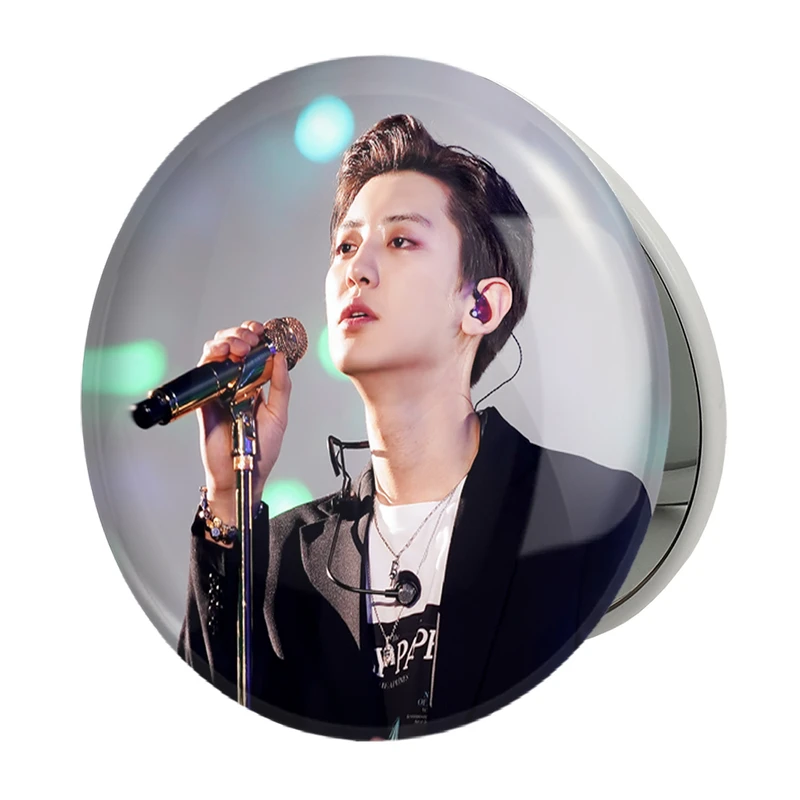 آینه جیبی خندالو طرح پارک چانیول گروه اکسو EXO مدل تاشو کد 13320 