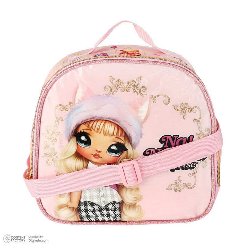 کوله پشتی چرخ دار مدرسه مدل نانا به همراه کیف دستی و جامدادی