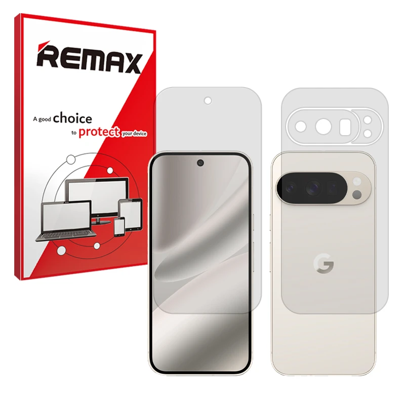 محافظ صفحه نمایش مات ریمکس مدل Resistant مناسب برای گوشی موبایل گوگل Pixel 10 Pro به همراه محافظ پشت گوشی 