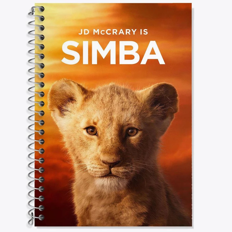 دفتر زبان 50 برگ خندالو مدل سه خط طرح شیرشاه Lion King کد 10685