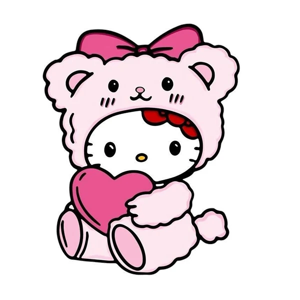 استیکر پارچه و لباس پاد آفرین طرح کیتی کد 400