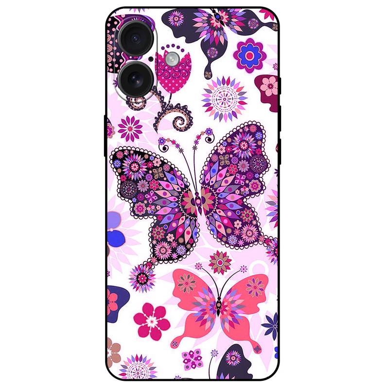 کاور مگافون طرح پروانه مدل 6356 مناسب برای گوشی موبایل اپل iPhone 16  