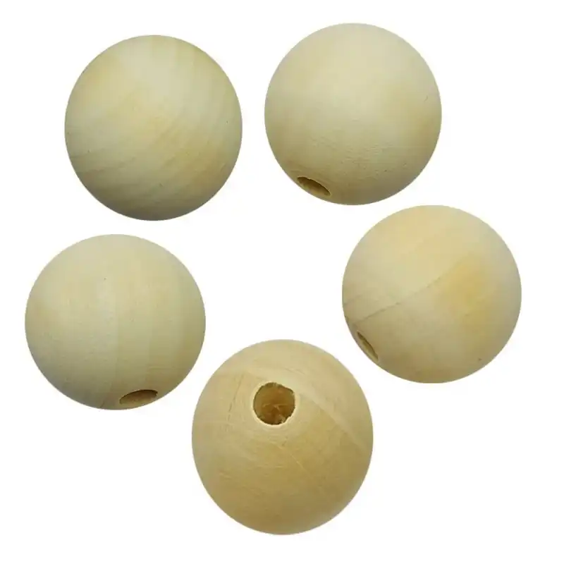 بسته عروسک سازی مدل مهره چوبی کد Choob 25 بسته 5 عددی