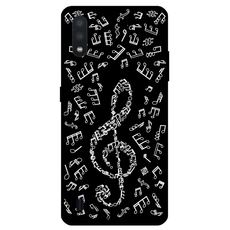 کاور مگافون طرح نوت موسیقی مدل 1370 مناسب برای گوشی موبایل سامسونگ Galaxy M01   