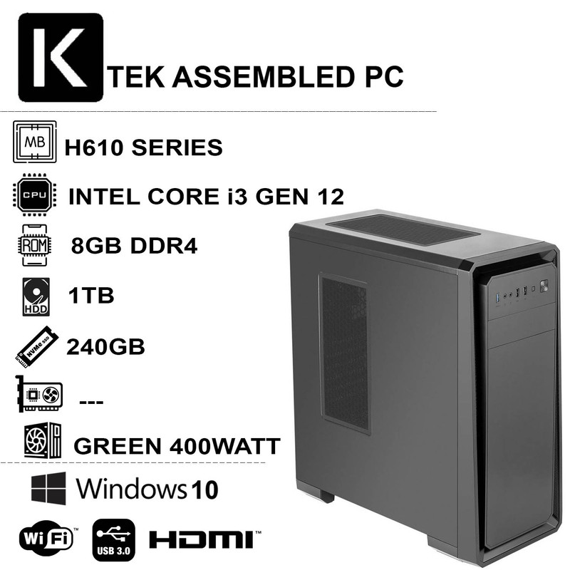 کامپیوتر دسکتاپ مدل KTEK GEN12-i381S2