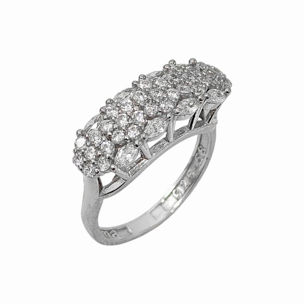 انگشتر نقره زنانه مدل فلاور 73