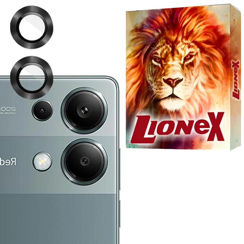 محافظ لنز دوربین لایونکس مدل RINL20 مناسب برای گوشی موبایل شیائومی Redmi Note 13 Pro 4G