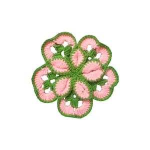 دستگیره بافتنی مدل گل کد 5