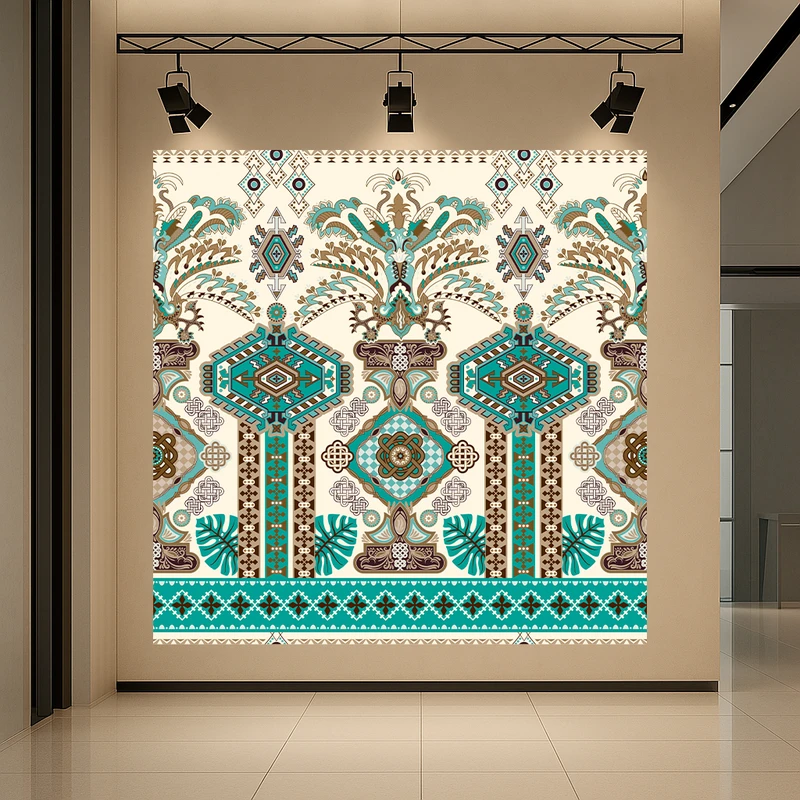 پوستر طرح انتزاعی مدل کاشیکاری کد AR3059595