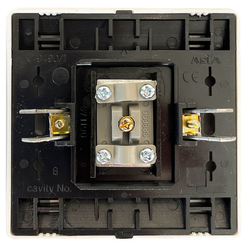 پریز آنتن صنایع آسیا الکتریک مدل کریستال WHI-SLV