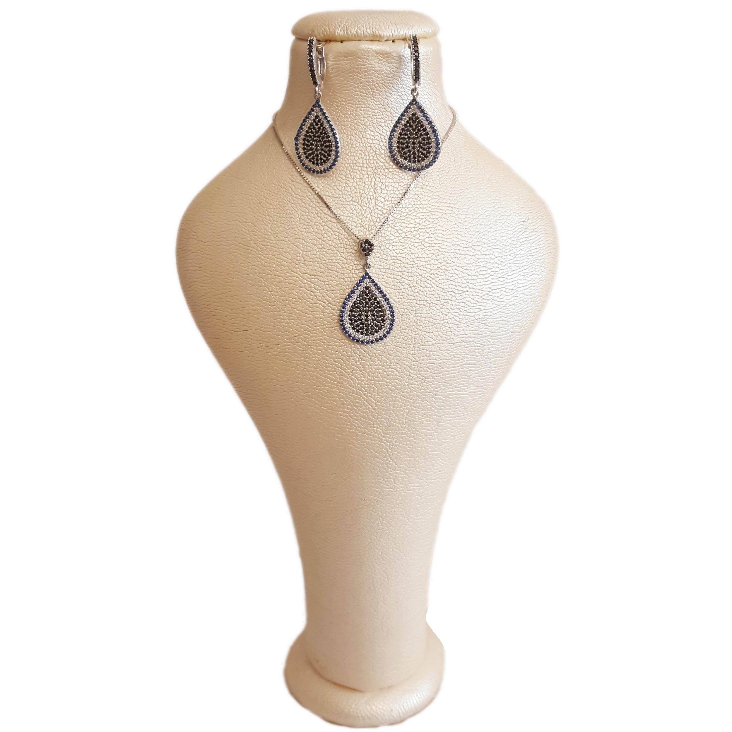 نیم ست نقره زنانه مدل AMT_N071