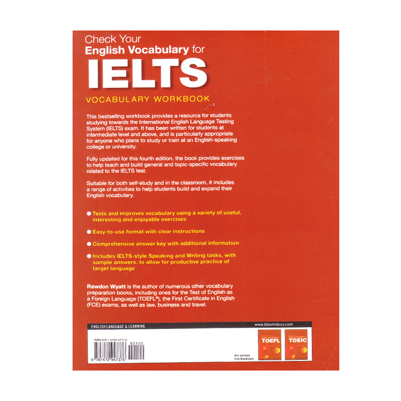 کتاب Check Your English Vocabulary For IELTS 4th Edition اثر Rawdon Wyatt انتشارات الوندپویان