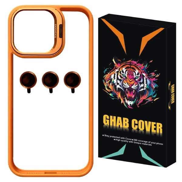 کاور  قاب کاور مدل پنجره ای iphone مناسب برای گوشی موبایل اپل iPhone 15 Pro به همراه محافظ لنز