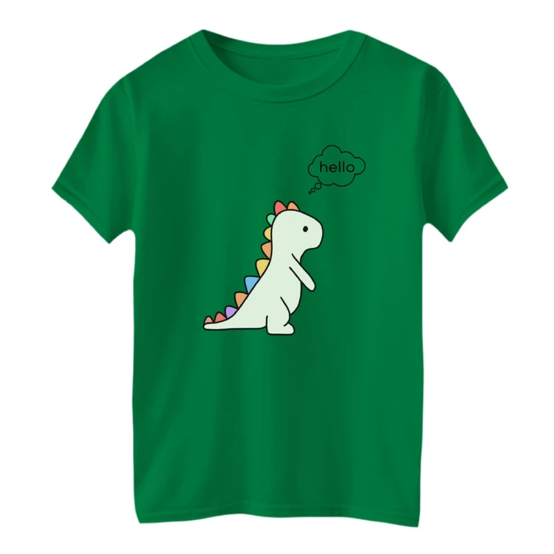 تی شرت آستین کوتاه بچگانه مدل سلام دایناسور