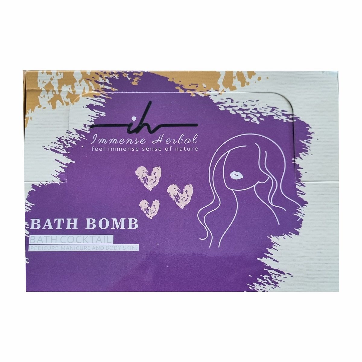 کوکتل پدیکور ایمنس هربال مدل قلب کد HEART-MID12 وزن 500 گرم مجموعه 12 عددی -  - 5