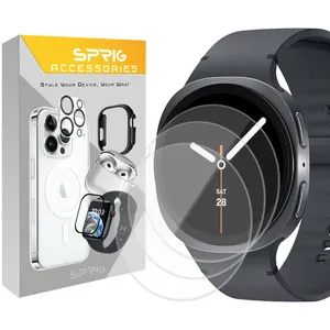 Sprig SH-SPG Glass Screen Protector For Samsung Galaxy Watch 8 44mm 3 in pack