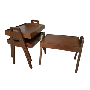 میز عسلی مدل alfa کد 310 f   مجموعه 3عددی