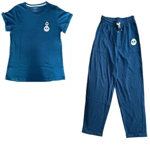 ست تی شرت آستین کوتاه و شلوار زنانه مدل پاندا