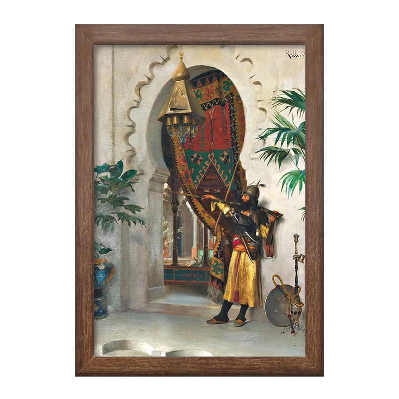 تابلو خندالو طرح نقاشی نگهبان اثر تئودوروس رالی کد F12273