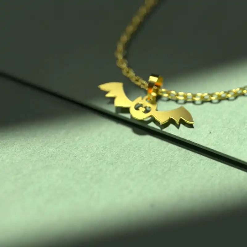 گردنبند طلا 18 عیار زنانه مدوپد مدل هالووین کد G3-1-1058