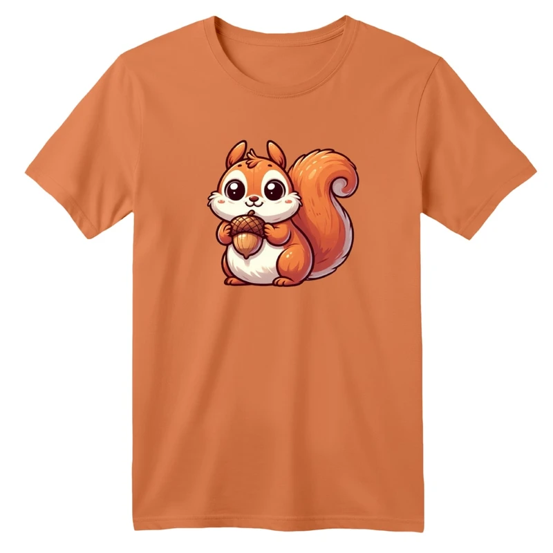 تی شرت آستین کوتاه بچگانه مدل سنجاب مهربون کد 01