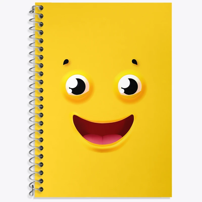 دفتر لغت 50 برگ خندالو طرح ایموجی کد N646