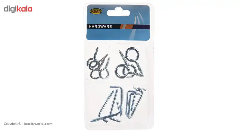 مجموعه 15 عددی قلاب و پیچ ریما