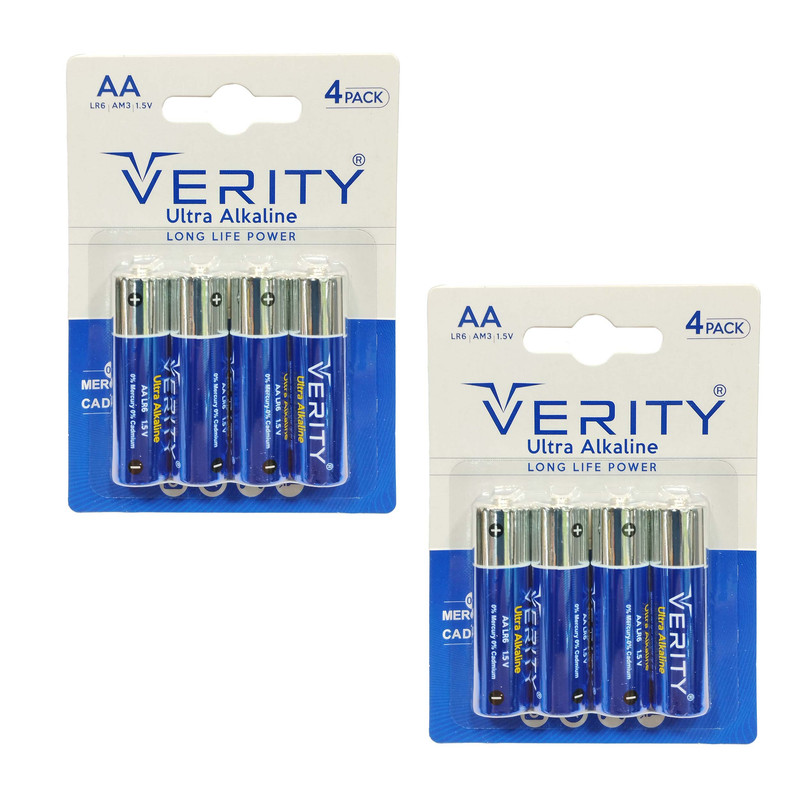 باتری قلمی وریتی مدل Ultra Alkaline بسته هشت عددی