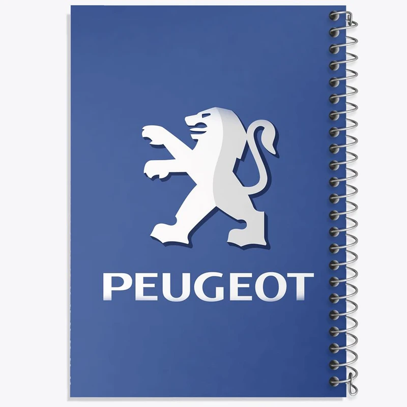 دفتر مشق 100 برگ خندالو طرح پژو Peugeot کد 23654