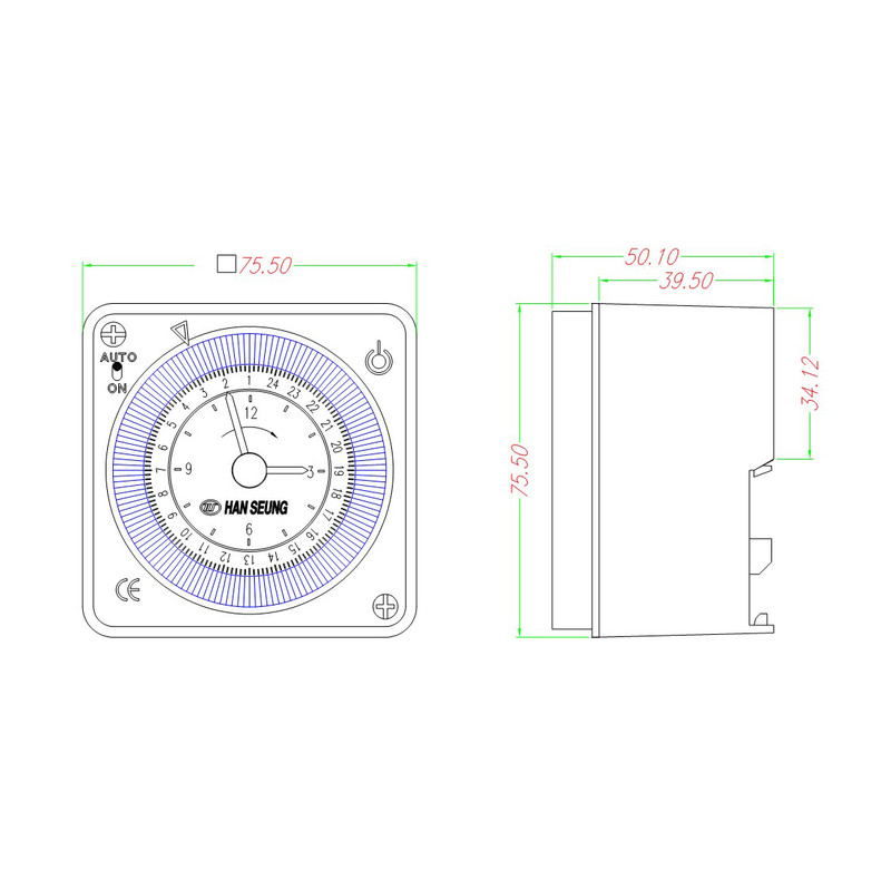 ساعت فرمان آنالوگ هانسونگ مدل HTS-24BA