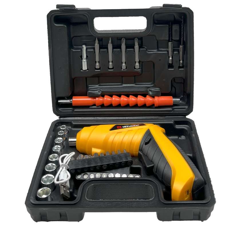 پیچ گوشتی شارژی اینتیمکث مدل 09388 مجموعه 40 عددی