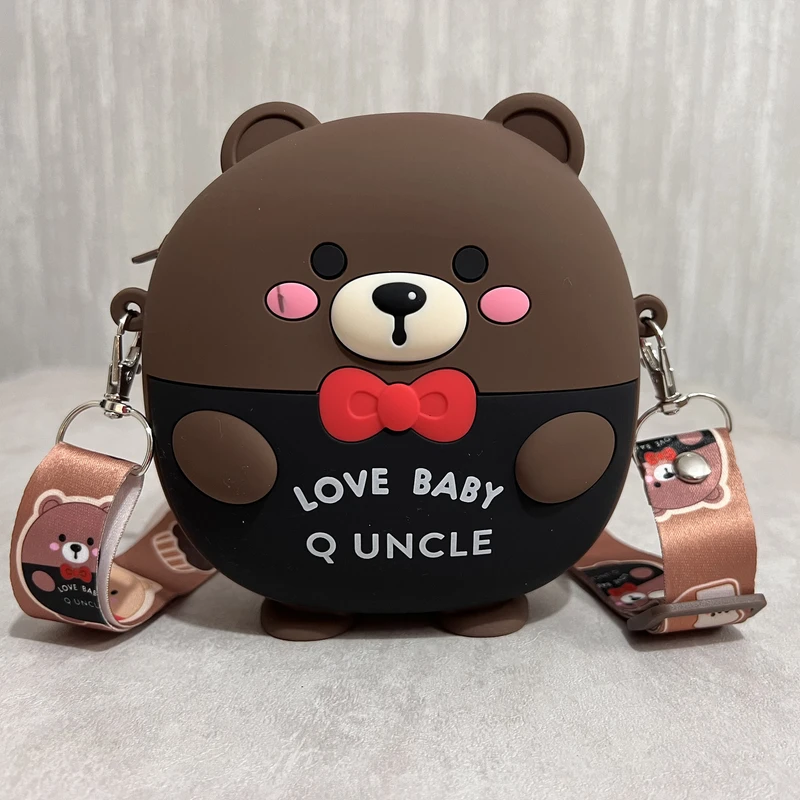 عکس شماره 2 : کیف رودوشی بچگانه مدل فانتزی سیلیکونی مستر تدی