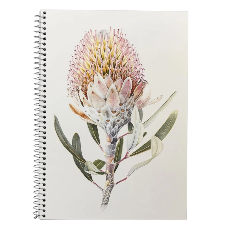 دفتر زبان 50 برگ مدوپد مدل سه خط طرح گل کد DF13968