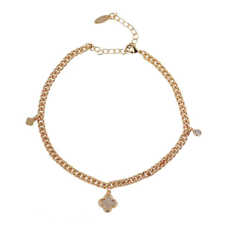 پابند زنانه وای اس ایکس مدل گل کد M157