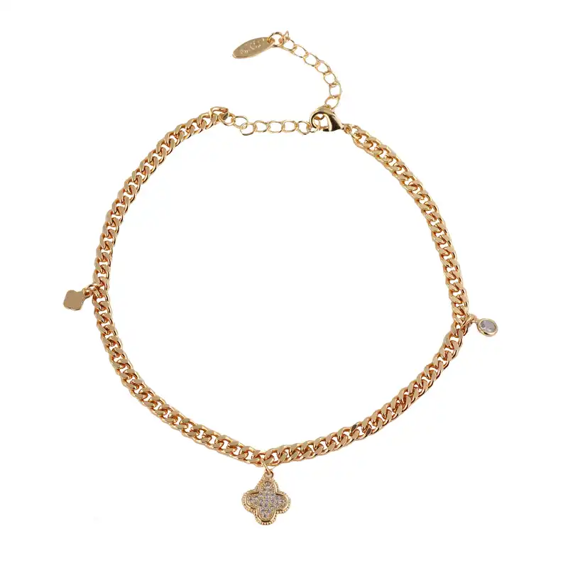 پابند زنانه وای اس ایکس مدل گل کد FF157