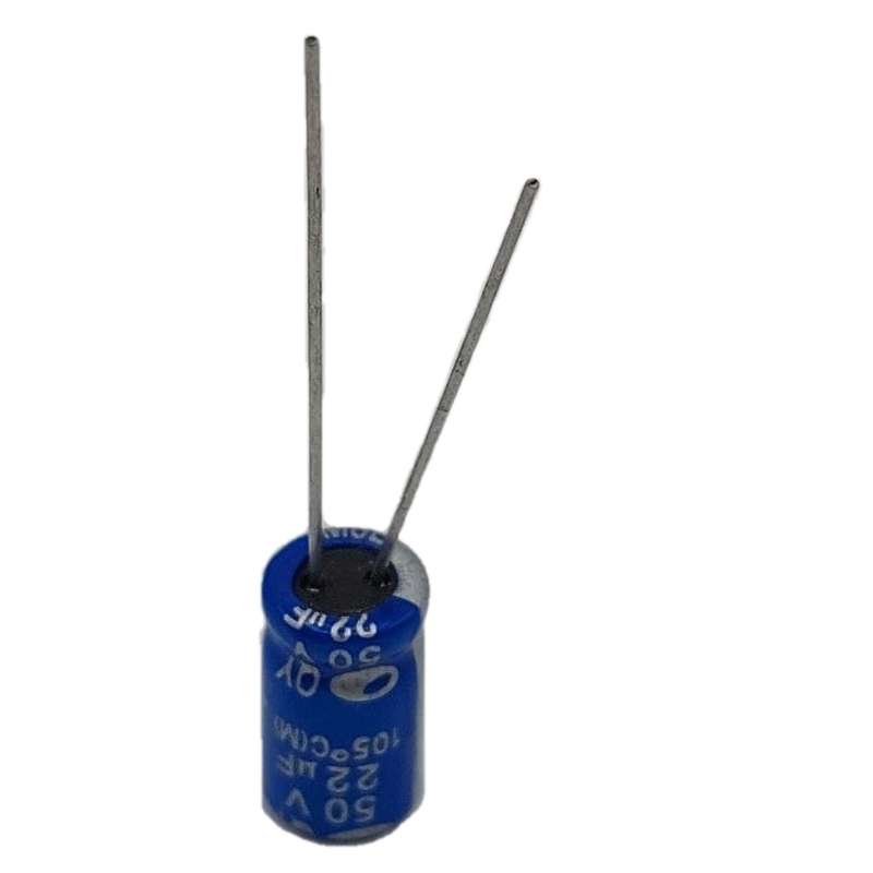خازن الکترولیت 22 میکروفاراد 50 ولت مدل M8EPET بسته 5 عددی خازن الکترولیت 22 میکروفاراد 50 ولت مدل M8EPET بسته 5 عددی