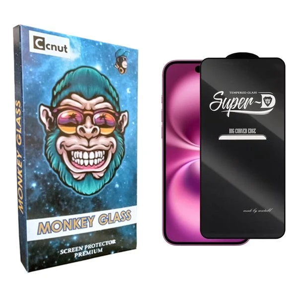 محافظ صفحه نمایش کوکونات مدل mnk SuperD مناسب برای گوشی موبایل اپل iPhone 16 plus