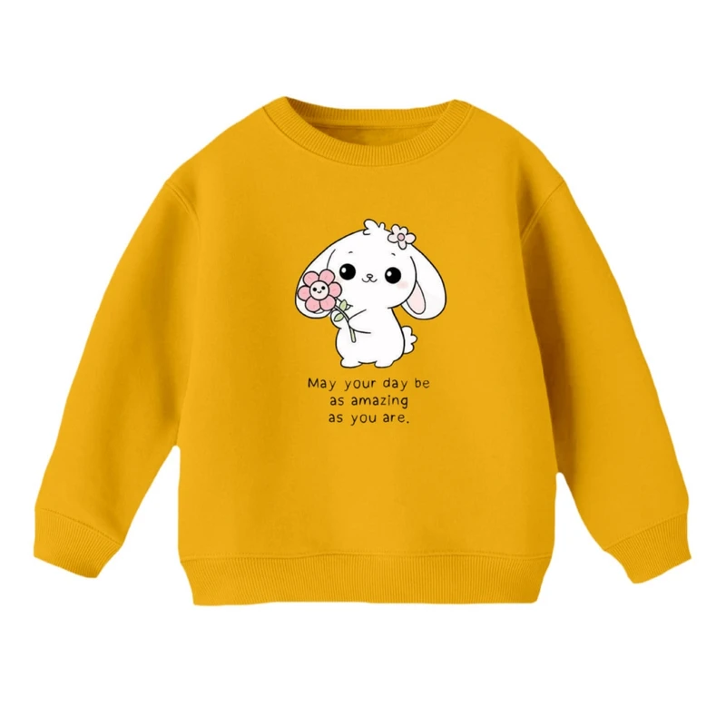 سویشرت بچگانه مدل خرگوش و گل 