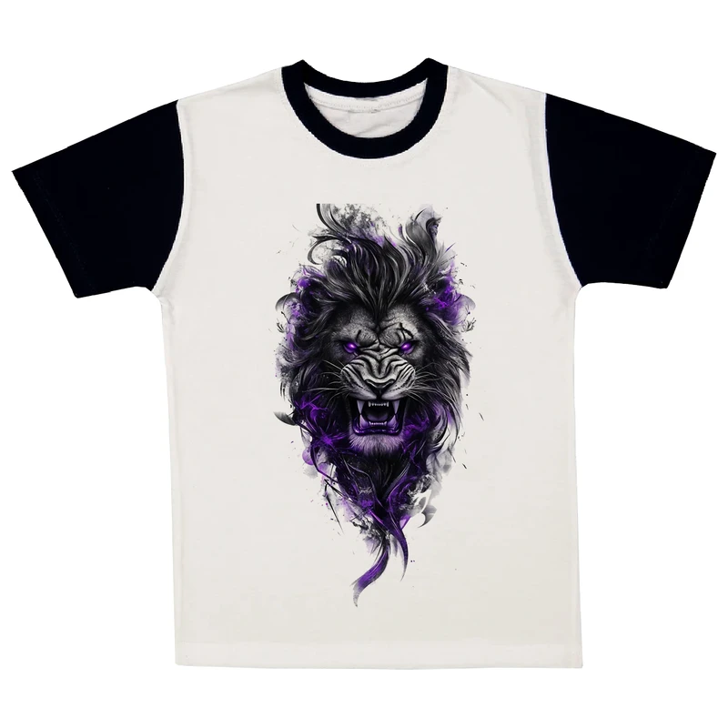 تی شرت آستین کوتاه پسرانه مدل شیر A181