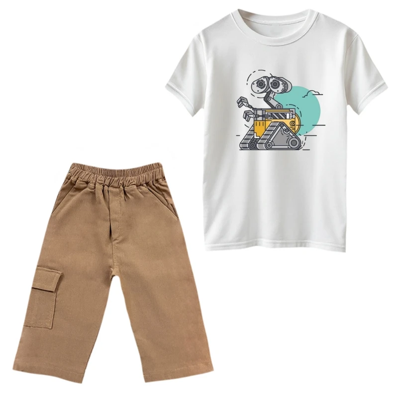 ست تی‌شرت و شلوارک پسرانه مدل والی کد 3