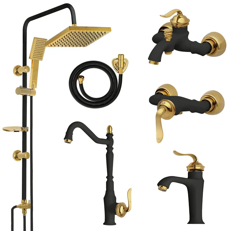 ست شیرآلات نایریکا مدل هلن لایت کد BG-02 یونیورست مجموعه 6 عددی