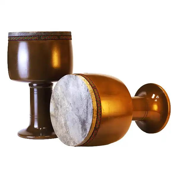 تنبک حلمی مدل ترکه ای پوست شتر