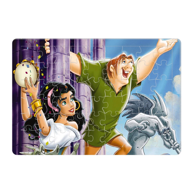 پازل 54 تکه هومرو مدل PL585 طرح انیمیشن گوژپشت نوتردام