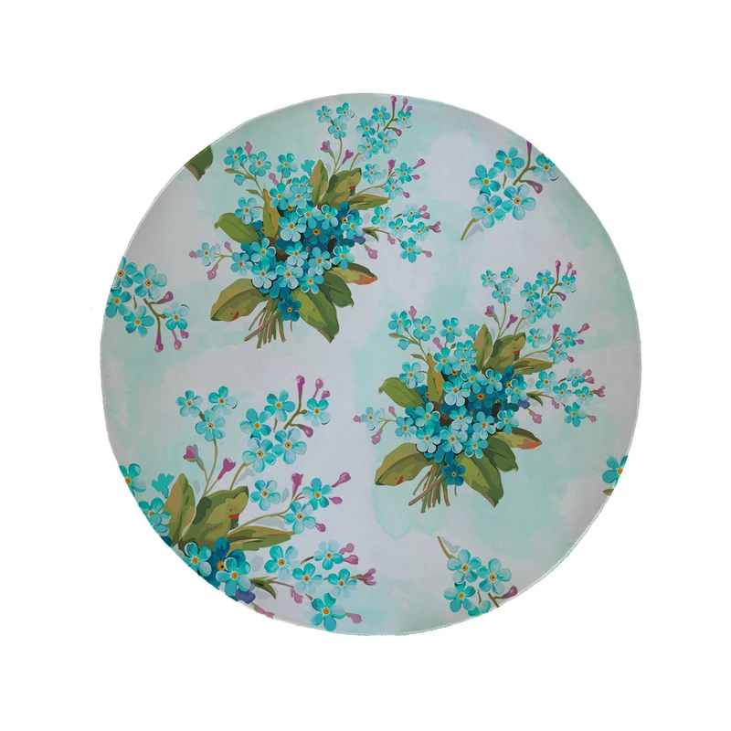 پادری مدل دایره طرح گل کد 5897 سایز 90 × 90 سانتی متر 