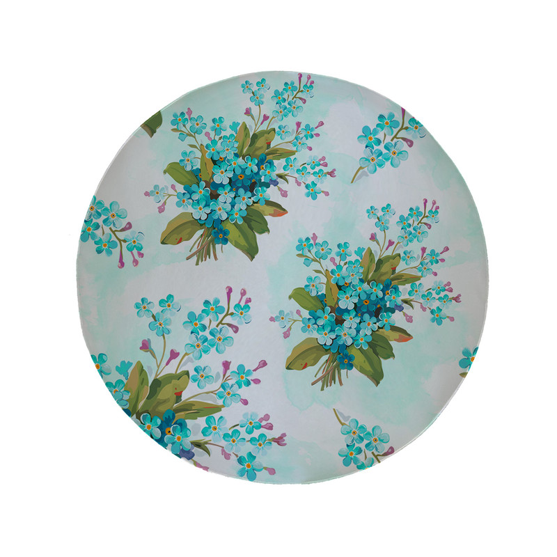 پادری مدل دایره طرح گل کد 5897 سایز 90 × 90 سانتی متر 