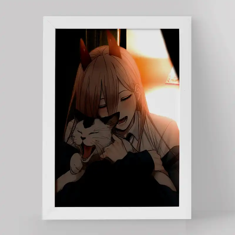 تابلو خندالو مدل پاور انیمه مرد اره ای کد 17906