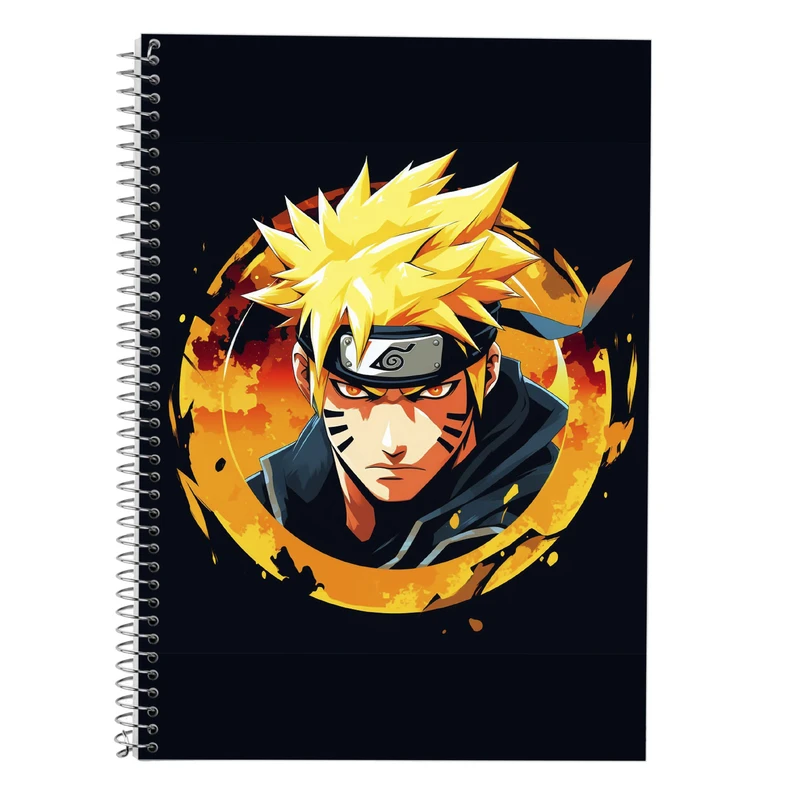 دفتر زبان 50 برگ مدوپد مدل سه خط طرح Naroto کد DF11441