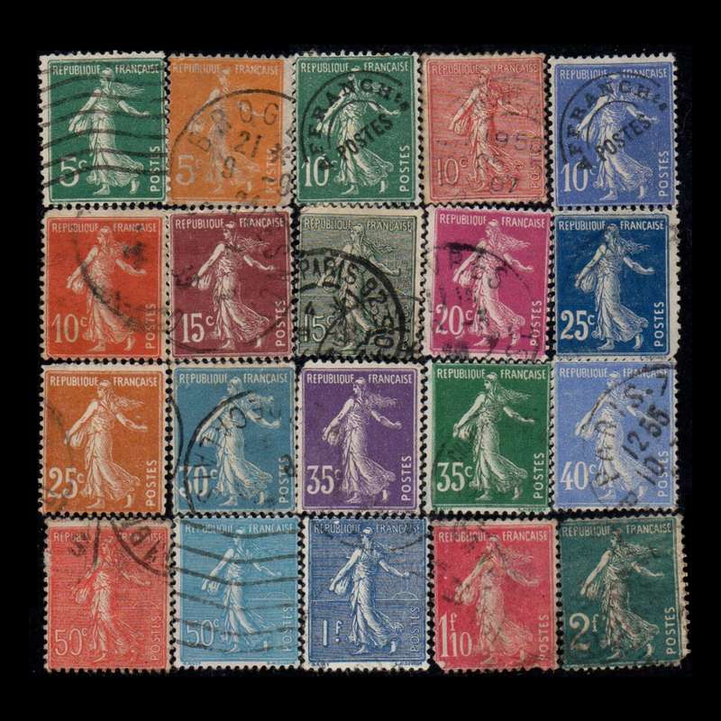 تمبر یادگاری مدل خارجی مجموعه 20 عددی